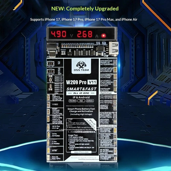 OSS TEAM W209 Pro V11 Battery Activation Board 5-9V Voltage for iPhone Android Phone - 2