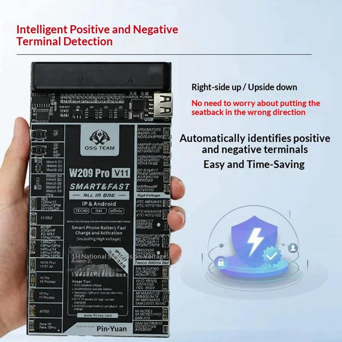 OSS TEAM W209 Pro V11 Battery Activation Board 5-9V Voltage for iPhone Android Phone - 3