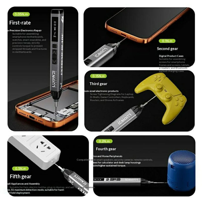 LUOWEI LW-S1 Electric Screwdriver Set for Mobile Phone Screw Disassembly Repair Tools - Standard Edition - 5
