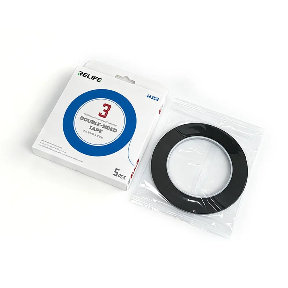 RELIFE HX2 5 Rolls 3mm Double-sided Tape Phone Screen Sealing Cushion Adhesive for Mobile Repair , Length: 10m - 6