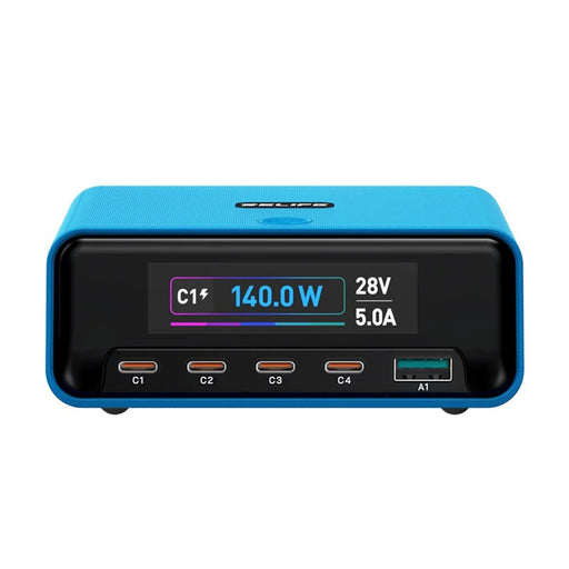 RELIFE Q8 165W GaN Charger 5-Port USB-C PD 140W Multi Device Fast Charging Station for Laptop Phone - Blue - 2