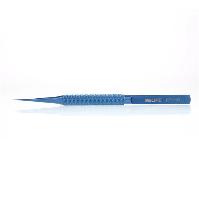RELIFE RT-11C 0.15mm Ultra High Precision Flying Wire Tweezer for Mobile Phone Mainboard Maintenance - Straight Tip - 3