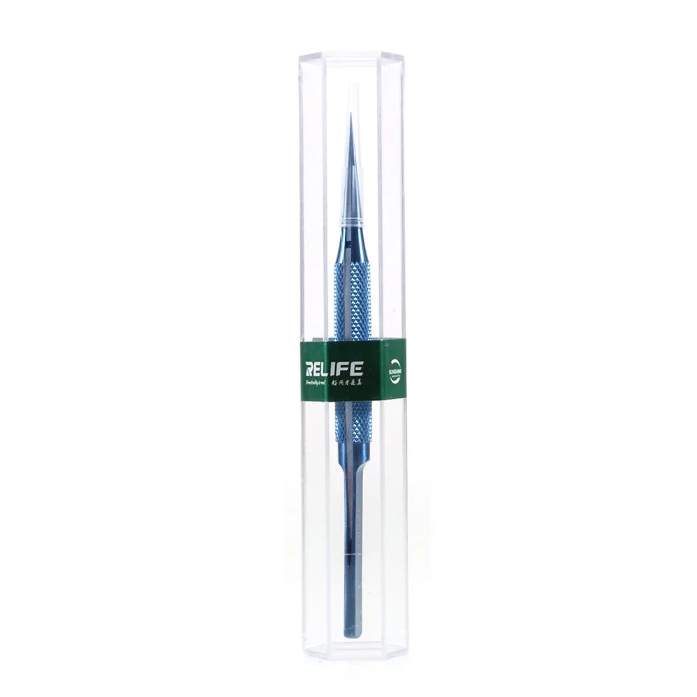 RELIFE RT-11C 0.15mm Ultra High Precision Flying Wire Tweezer for Mobile Phone Mainboard Maintenance - Straight Tip - 6
