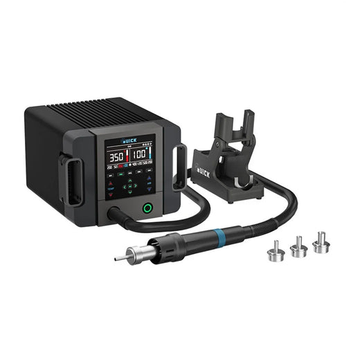 QUICK 861 Pro Max Lead-Free Hot Air Rework Station 1300W PID Temperature Control HD Display Soldering Station for PCB Soldering Desoldering - EU Plug - 1