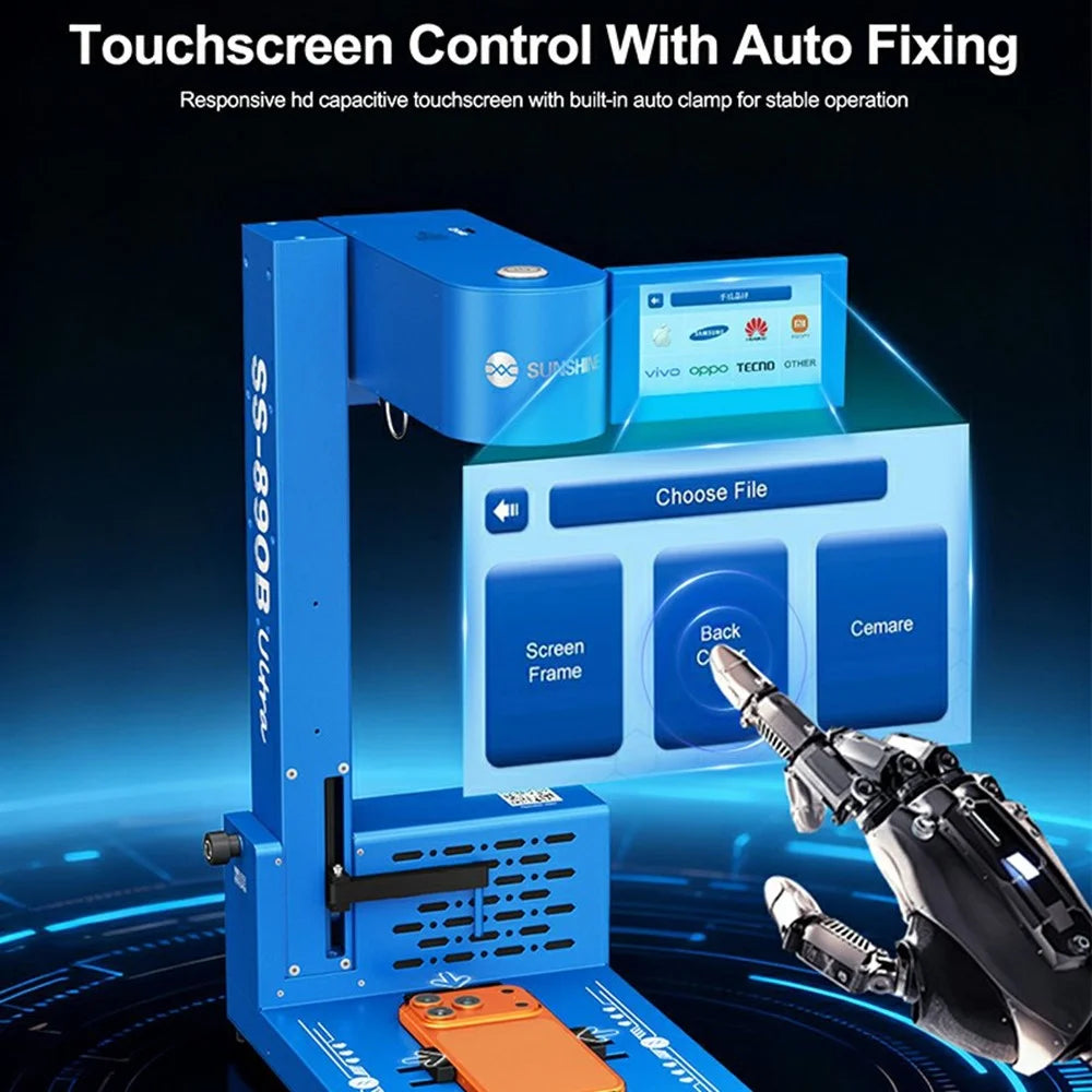 SUNSHINE SS-890B Ultra 10W Blue Laser Foldable Smart Laser Machine for Phone Back Cover Removal - EU Plug - 5