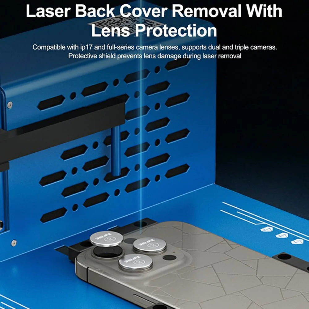 SUNSHINE SS-890B Ultra 10W Blue Laser Foldable Smart Laser Machine for Phone Back Cover Removal - EU Plug - 6