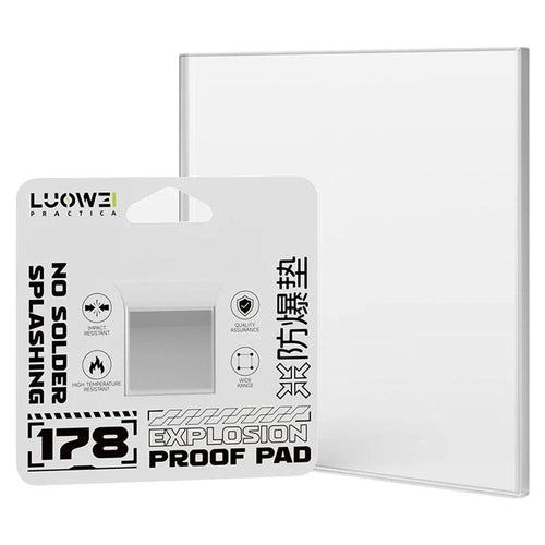 LUOWEI LW-178 High Temperature Explosion-Proof Pad 600 Degree Celsius Heat Resistant Glass Substrate Mat for SMT PCB Soldering - 1