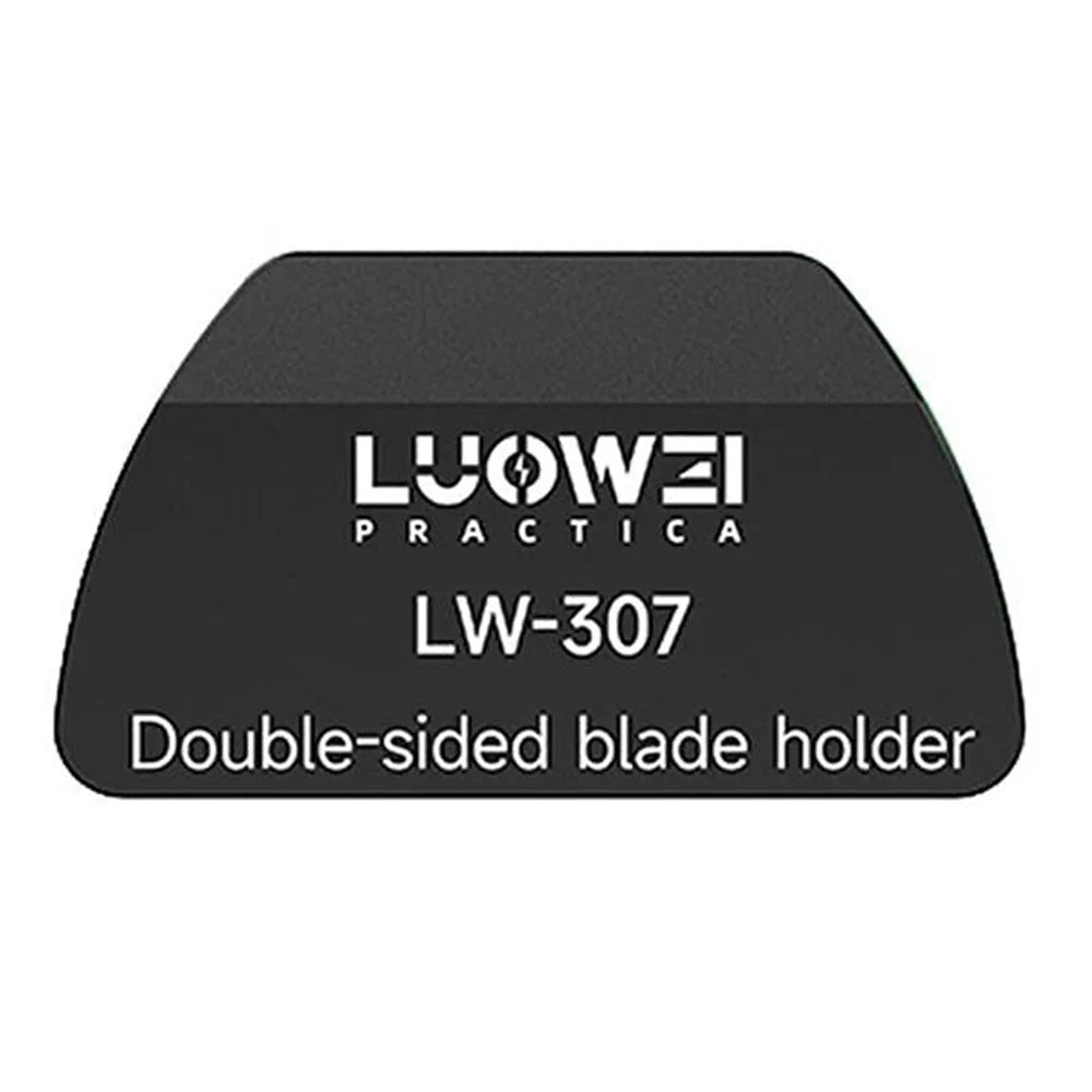 LUOWEI LW-307 Double-Sided Blade Holder 67.5mm Precision Blade Clamp Tool for Screen Film Installation - Black - 1
