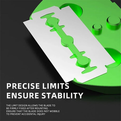 LUOWEI LW-307 Double-Sided Blade Holder 67.5mm Precision Blade Clamp Tool for Screen Film Installation - Black - 2