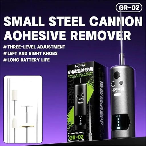 LUOWEI GR-02 3-Speed Adjustable Adhesive Remover 7 in 1 Electric Glue Removal Tool Set - 2