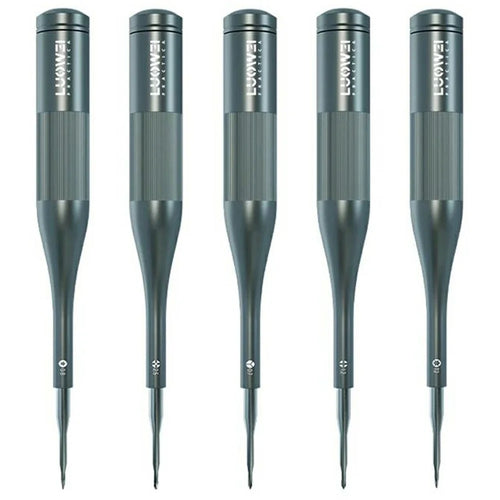 LUOWEI 5Pcs Precision Screwdriver Set S2 Steel Hardened Bits 5mm Strong Magnet for Electronics Repair - 1