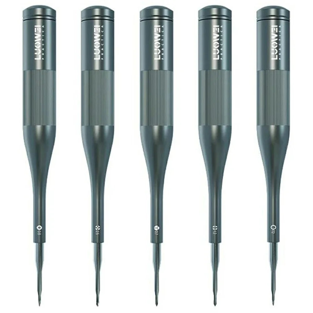 LUOWEI 5Pcs Precision Screwdriver Set S2 Steel Hardened Bits 5mm Strong Magnet for Electronics Repair - 1