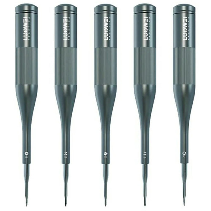 LUOWEI 5Pcs Precision Screwdriver Set S2 Steel Hardened Bits 5mm Strong Magnet for Electronics Repair - 1
