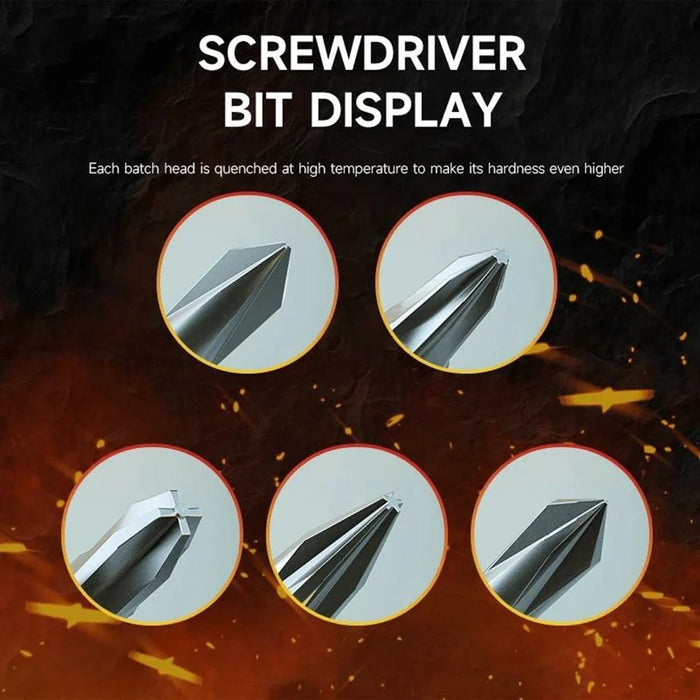 LUOWEI 5Pcs Precision Screwdriver Set S2 Steel Hardened Bits 5mm Strong Magnet for Electronics Repair - 4