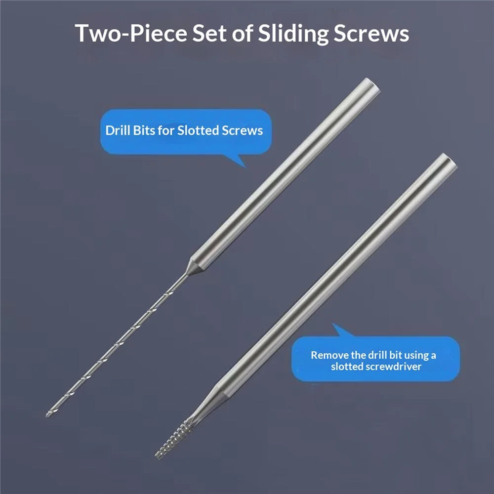 BEST 2Pcs Stripped Screw Removal Drill Bit Set Extractor Tool for Phone Electronics Repair - 6