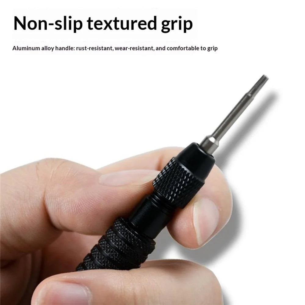 BEST BST-9909 7 in 1 Adjustable Torque Screwdriver Set S2 Steel Bits Aluminum Handle for Electronics Repair - 3