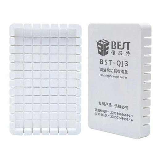 BEST BST-QJ3 Cleaning Sponge Cutter Box with 10 Sponges 1cm Precision Cutting Tool for Repair - 2