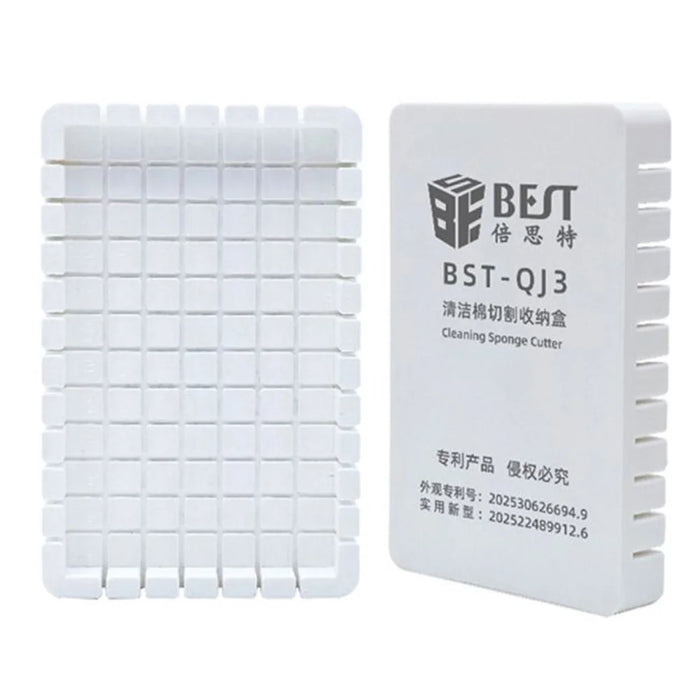 BEST BST-QJ3 Cleaning Sponge Cutter Box with 10 Sponges 1cm Precision Cutting Tool for Repair - 2