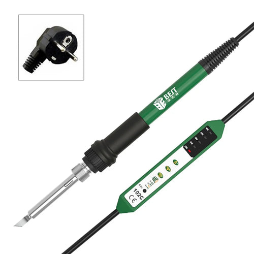 BEST BST-102C Electric Soldering Iron 280-480℃ 5-Level Temperature Control Ceramic Heater Anti-static for Electronics - EU Plug - 1