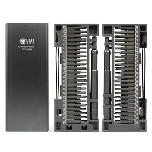BEST BST-8934A 50-in-1 Precision Screwdriver Set S2 Steel Magnetic Bits Kit for Electronics Repair - 1