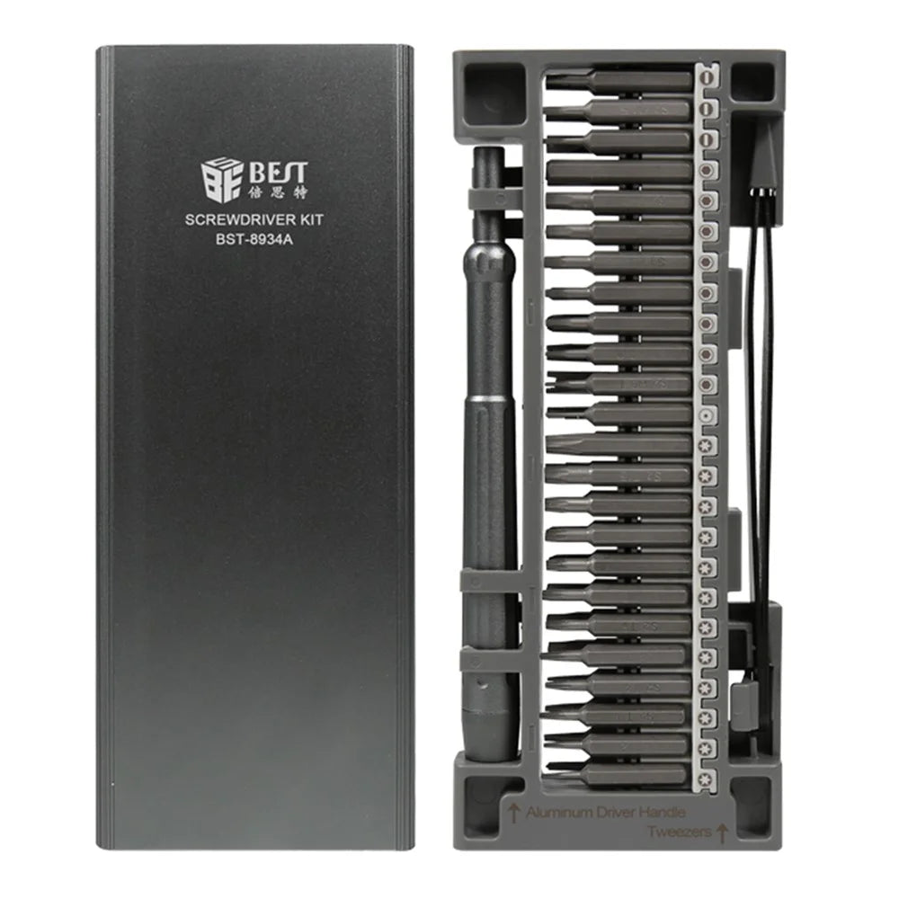 BEST BST-8934A 50-in-1 Precision Screwdriver Set S2 Steel Magnetic Bits Kit for Electronics Repair - 2