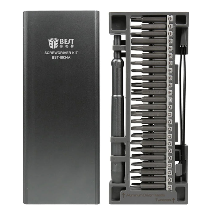 BEST BST-8934A 50-in-1 Precision Screwdriver Set S2 Steel Magnetic Bits Kit for Electronics Repair - 2