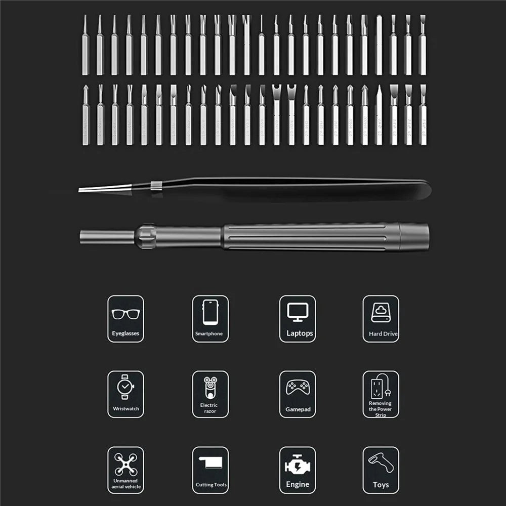 BEST BST-8934A 50-in-1 Precision Screwdriver Set S2 Steel Magnetic Bits Kit for Electronics Repair - 4
