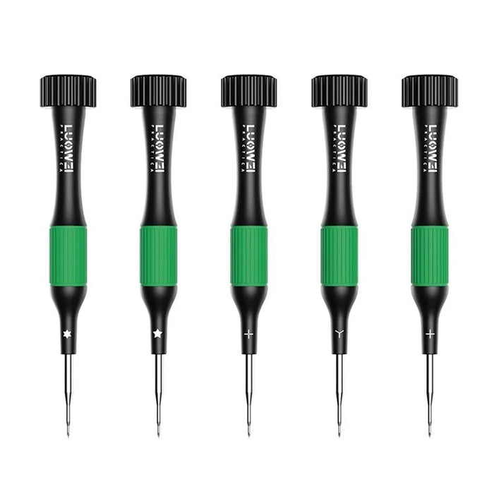 LUOWEI 5Pcs Magnetic Precision Screwdriver Set Silent Bearing for Electronics Repair - 1
