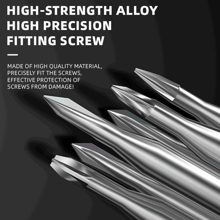 LUOWEI 5Pcs Magnetic Precision Screwdriver Set Silent Bearing for Electronics Repair - 5