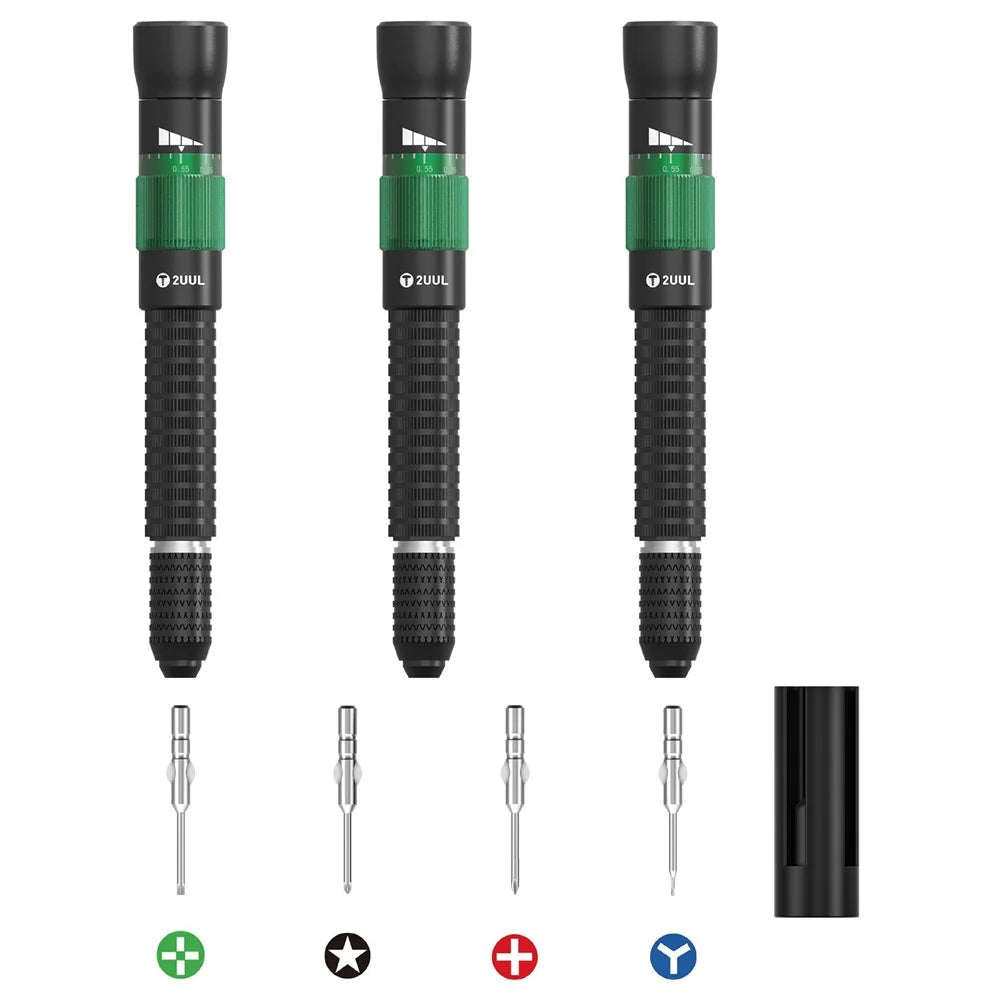 2UUL SD20 KAKA Torque Screwdriver Set 3 Handles 4 Bits Adjustable Torque Screwdriver for Phone Repair - 1