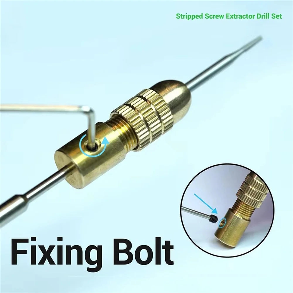2UUL SD90 Stripped Screw Extractor Drill Set Carbide Tungsten Steel Bits for Phone Repair - 3
