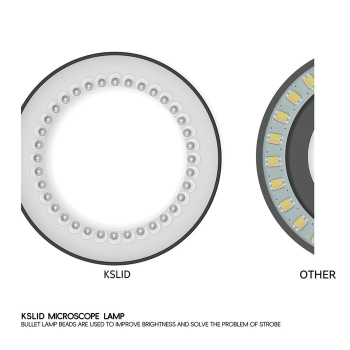 RF4 KSLID OK-13 35-LED Ring Light for Binocular Trinocular Stereo Microscope Adjustable Brightness - Black - 4
