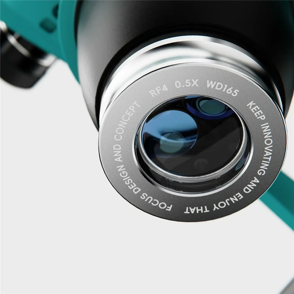 RF4 0.5X Microscope Auxiliary Objective Lens WD165 Barlow Lens for Precision Work - 4