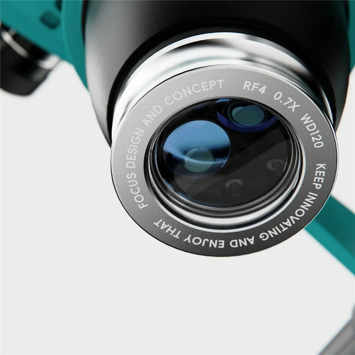 RF4 0.7X Microscope Auxiliary Objective Lens WD120 Barlow Lens for Precision Work - 5
