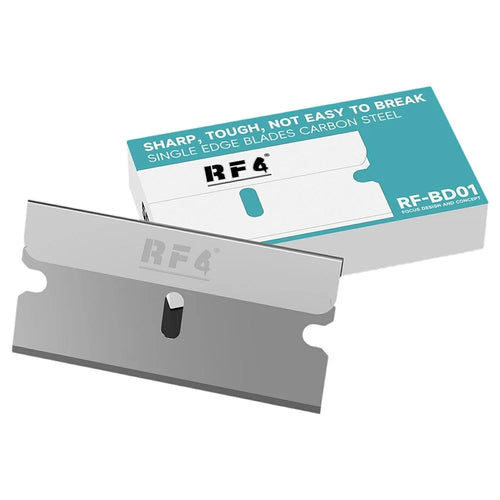 RF4 RF-BD01 100Pcs Single Edge Carbon Steel Blades Ultra Thin Sharp for Phone Screen Repair - 1