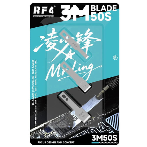 RF4 3m50S 3Pcs Stainless Steel Anti-Static Adhesive Removal Blade Scraper for CPU Motherboard Repair - 1