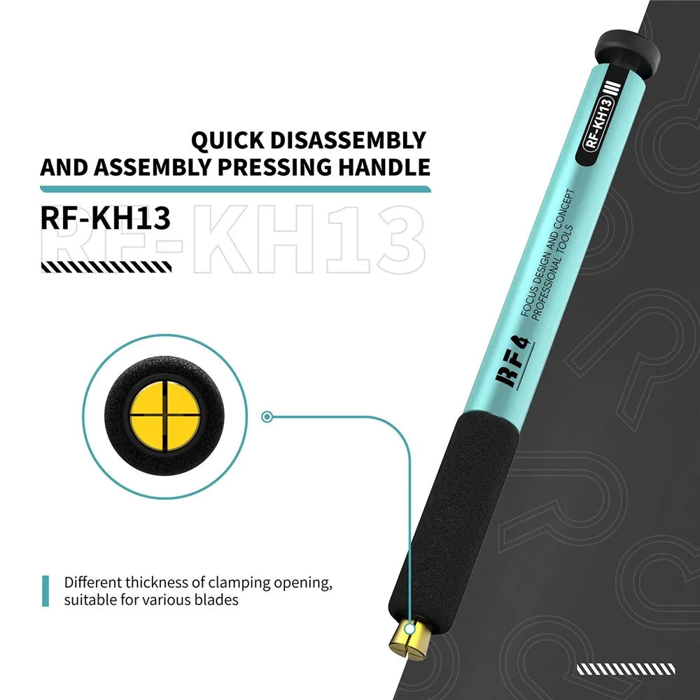 RF4 RF-KH13 Quick Release Press Handle Aluminum Alloy Scraper Tool for PCB Repair - 5
