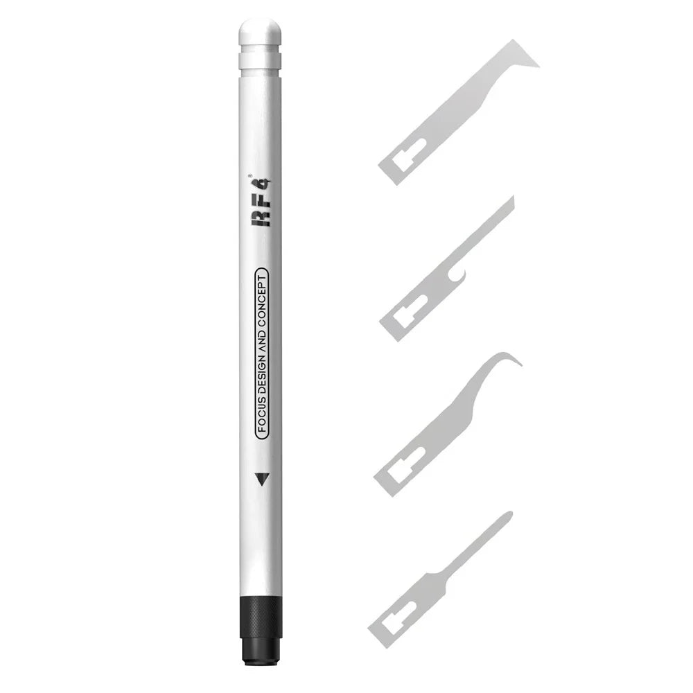 RF4 RF-HD11A 4 in 1 Precision Scraper Blade Handle Set Aluminum Alloy Repair Tool for Electronics Circuit Board - 1