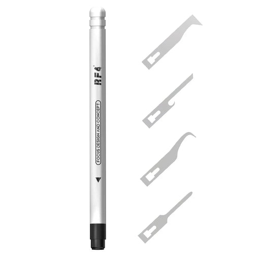RF4 RF-HD11A 4 in 1 Precision Scraper Blade Handle Set Aluminum Alloy Repair Tool for Electronics Circuit Board - 1