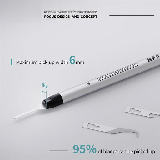 RF4 RF-HD11A 4 in 1 Precision Scraper Blade Handle Set Aluminum Alloy Repair Tool for Electronics Circuit Board - 2