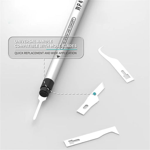 RF4 RF-HD12A Multi-Function Blade Set Phone Repair Scraper Knife with 4Pcs Blades - 2