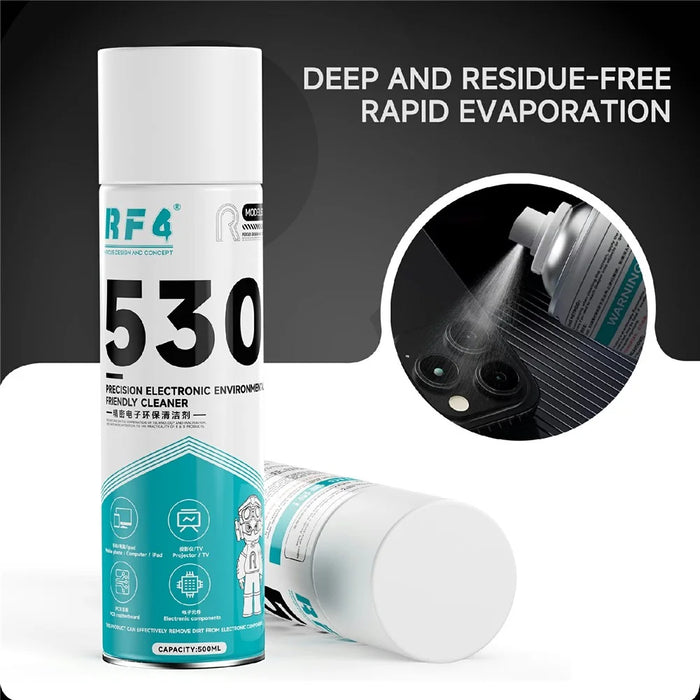 RF4 530 500ml Electronic Cleaner Precision Cleaning Spray for Phone Camera Lens Screen Glasses - 4