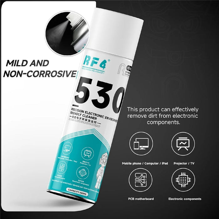 RF4 530 500ml Electronic Cleaner Precision Cleaning Spray for Phone Camera Lens Screen Glasses - 5