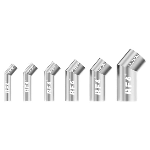 RF4 RF-R6B 6Pcs Hot Air Gun Nozzle Set Metal Nozzles for Soldering Station Repair - 1