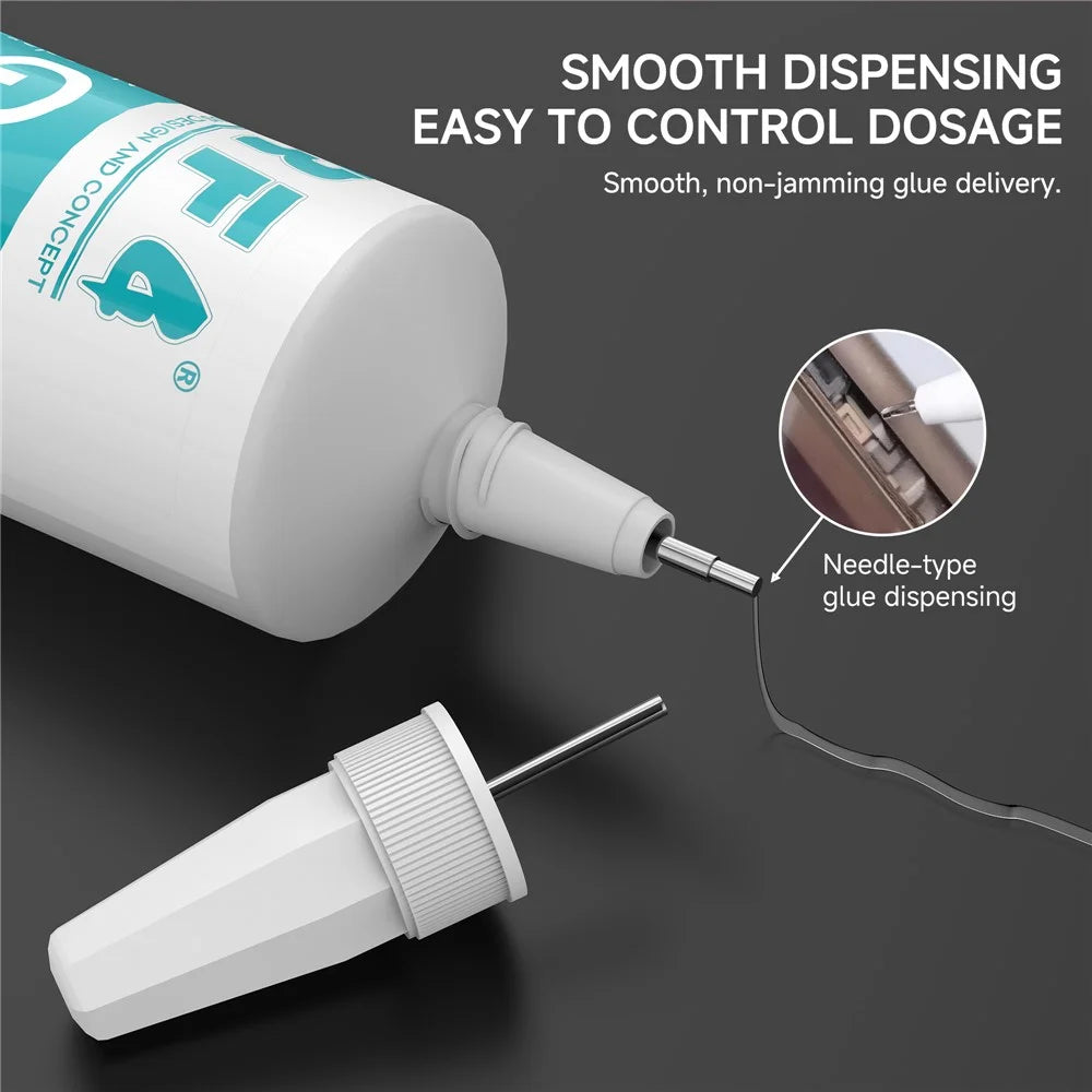 RF4 G-PHONE 60ml Mobile Phone Repair Glue Strong Adhesive Sealant for Screen Frame Battery - Transparent - 2