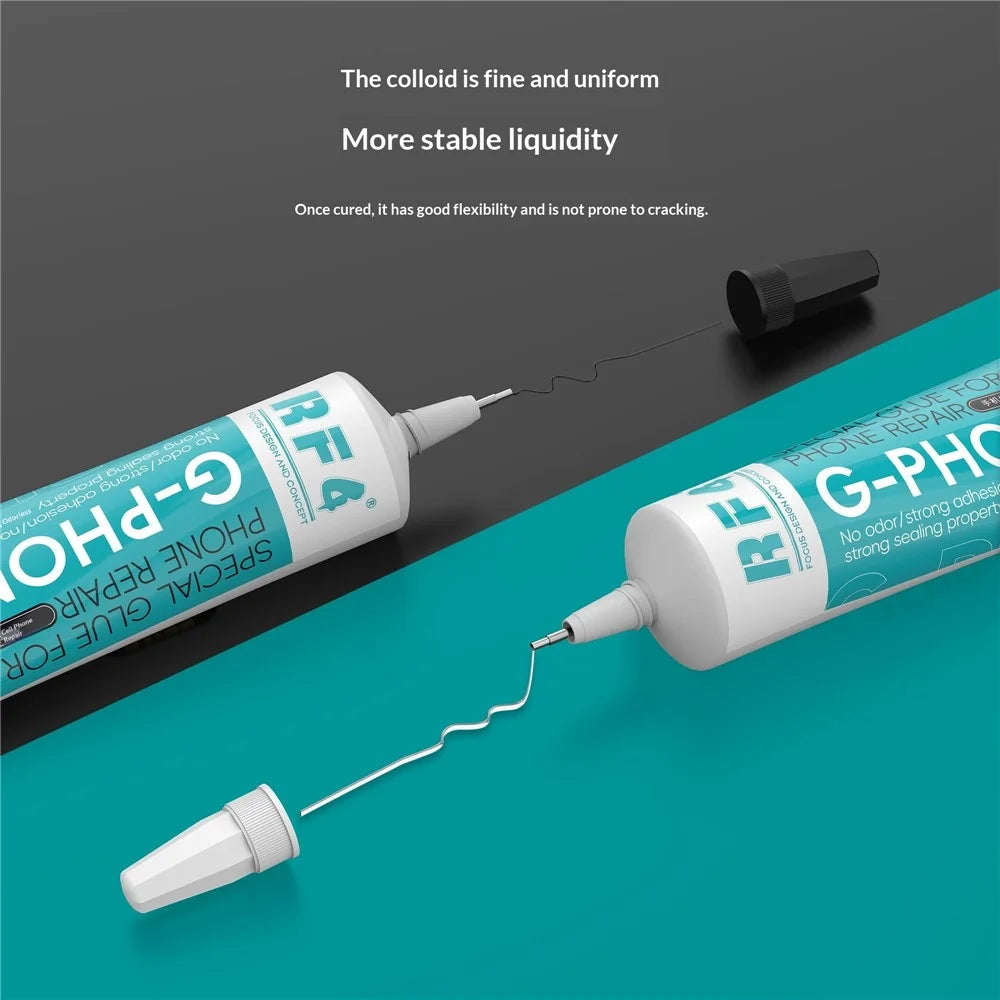 RF4 G-PHONE 60ml Mobile Phone Repair Glue Strong Adhesive Sealant for Screen Frame Battery - Transparent - 4