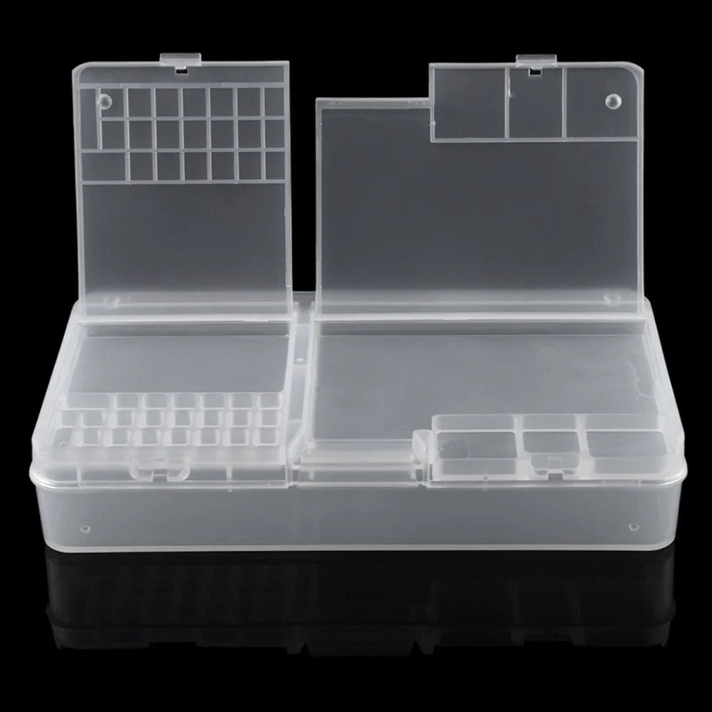 W203 Double Layer Mobile Phone Repair Storage Box for IC Parts Smartphone Opening Tools Collector - 1