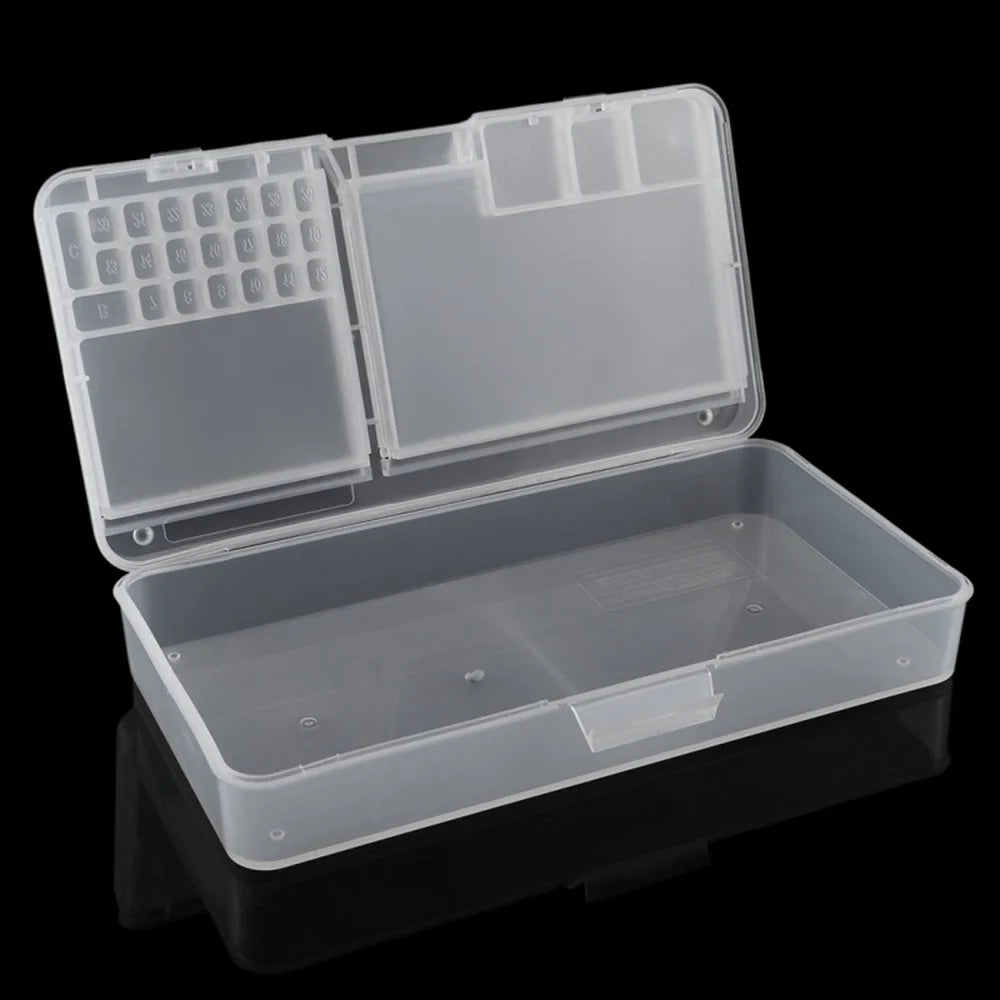 W203 Double Layer Mobile Phone Repair Storage Box for IC Parts Smartphone Opening Tools Collector - 3