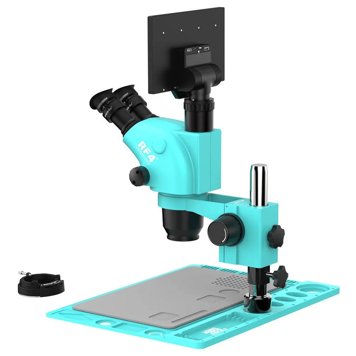 RF4 RF-6565TVD2-YS010W 6.5X-65X Trinocular Stereo Microscope with 10 inch HD Monitor for Electronics Repair - 3