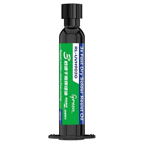RELIFE RL-UVH902G 3S Quick Dry Curing Solder Resist Oil 10CC for PCB Repair - Green - 1